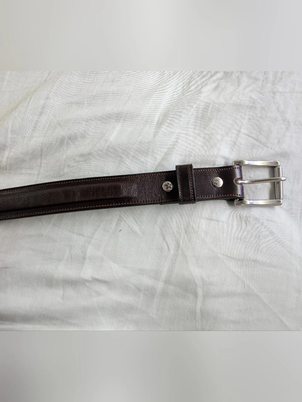 Men's Hanks Belts The Esquire Premium Dress Belt, Havana color, 1.25
